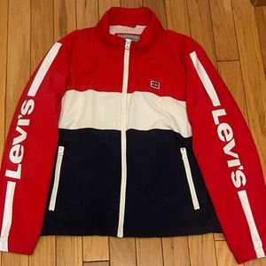 XL Red,white,blue Levi’s wind breaker (fits like L)